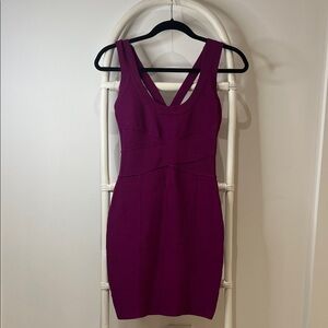 GUESS by Marciano Sleeveless Magenta Bodycon Mini Dress